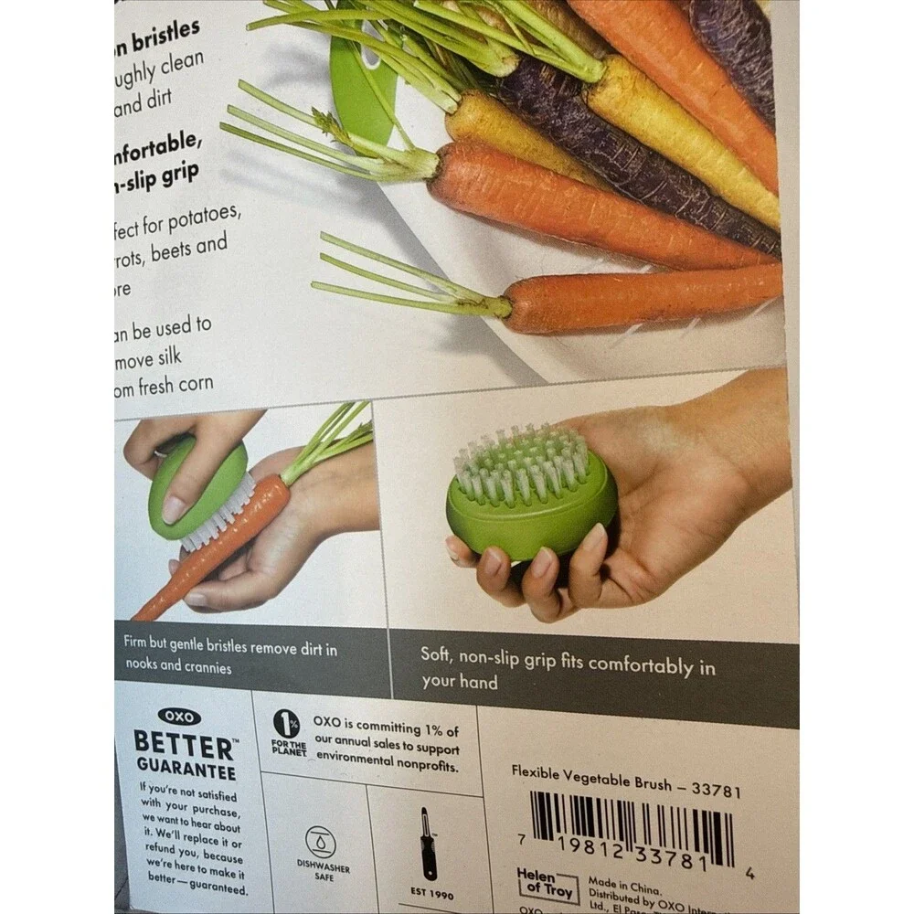 NEW Genuine OXO SoftWorks Good Grips Vegetable Brush Dishwasher Safe